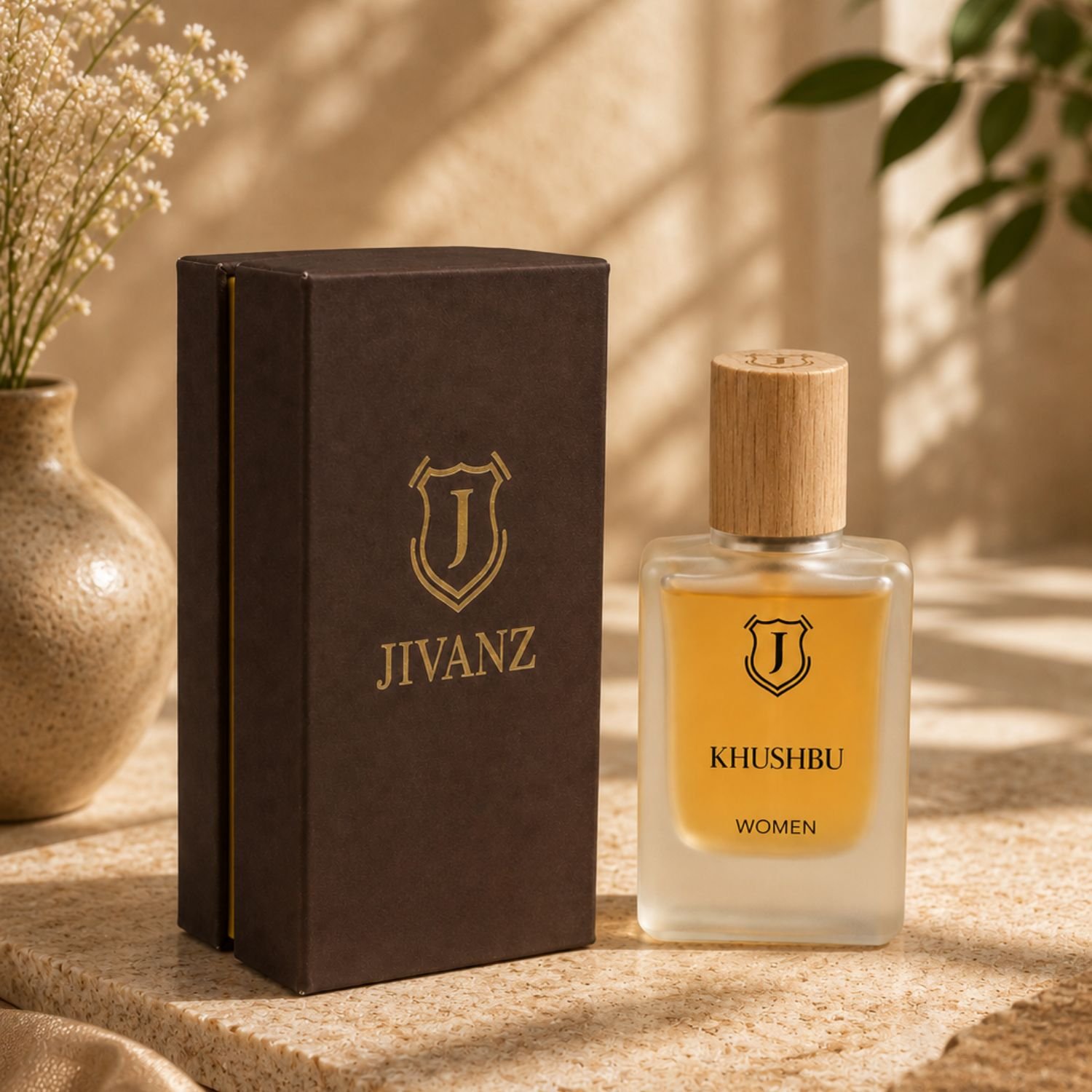 JIVANZ Khushbhu Women Perfume | Sweet Warm Long Lasting Fragrance | Vanilla Amber Floral Scent | Daily Wear Perfume | 50ml