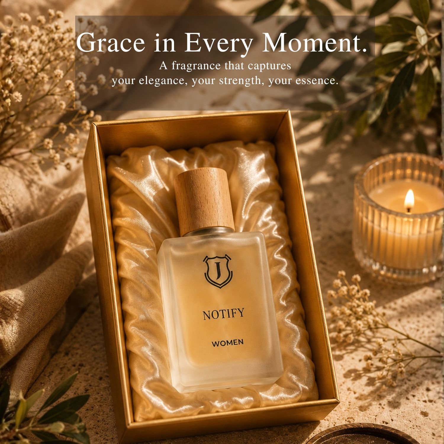 JIVANZ Notify Women Perfume | Fresh Floral Long Lasting Fragrance | Light Everyday Perfume | Office Wear Scent | 50ml - Image 3