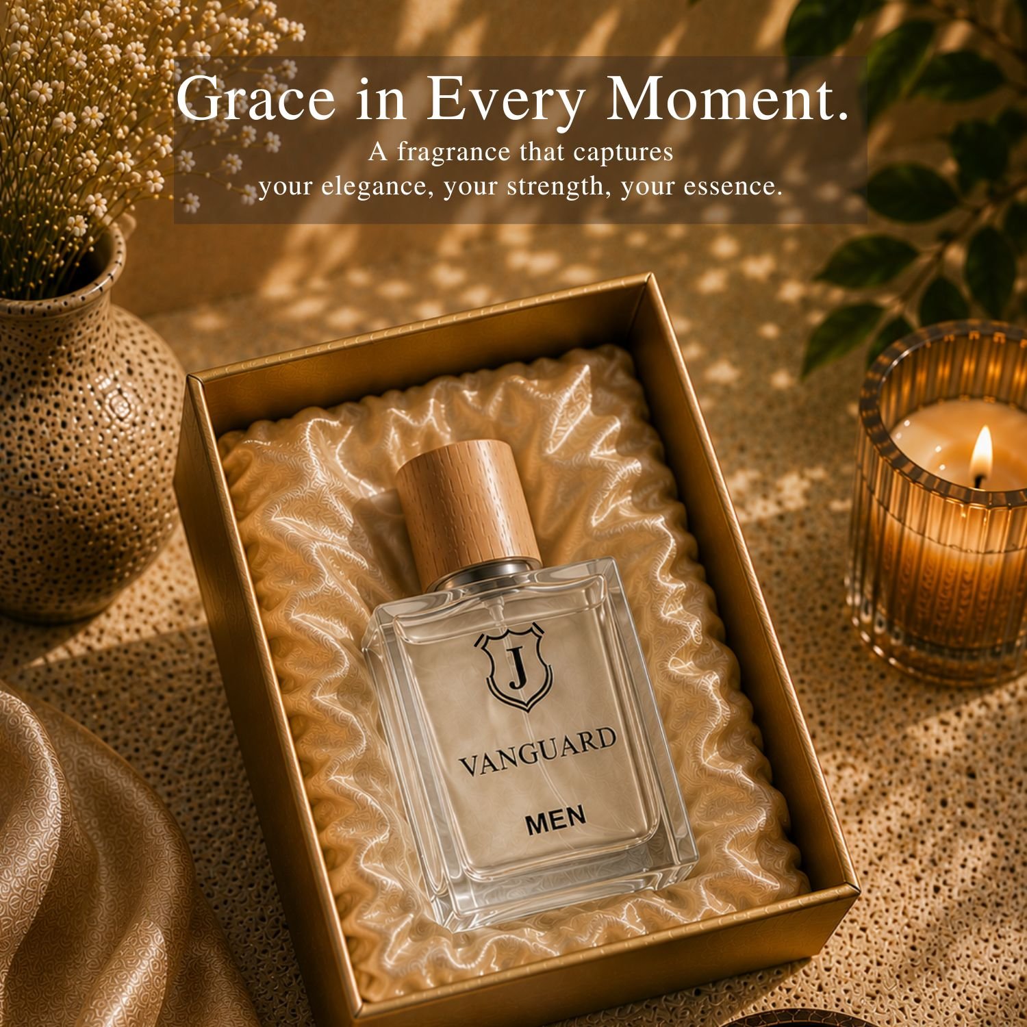 JIVANZ Vanguard Men Perfume | Long Lasting Body Perfume for Men | Woody Musky Fragrance | Premium Daily Wear | 50ml - Image 3